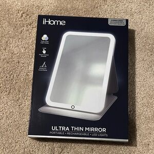 iHome Ultra Thin LED Mirror in White